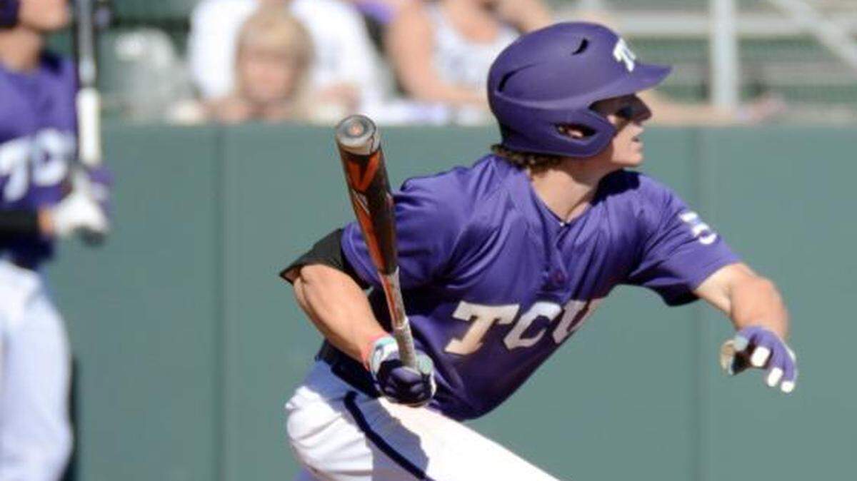 
Cody Jones, in action earlier this season, helped ignite the Frogs’ five-run fifth inning with a two-run single Tuesday night against Loyola Marymount. 


