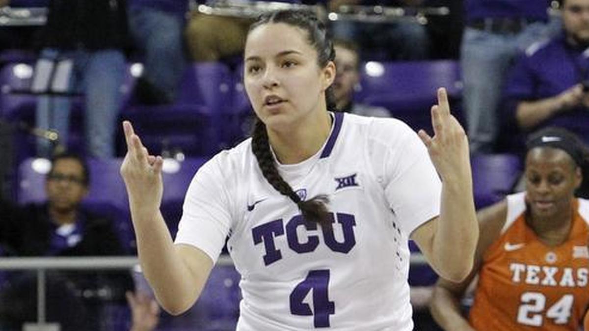 TCU guard Amber Ramirez, pictured last season in a game against Texas, set a school and Big 12 record with 11 made 3-pointers Sunday against Southeastern Louisiana.