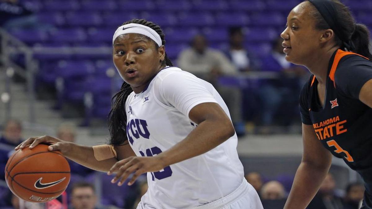 After going 8-3 in nonconference play, Big 12 competition has been an eye-opener for Amy Okonkwo and the TCU Horned Frogs.