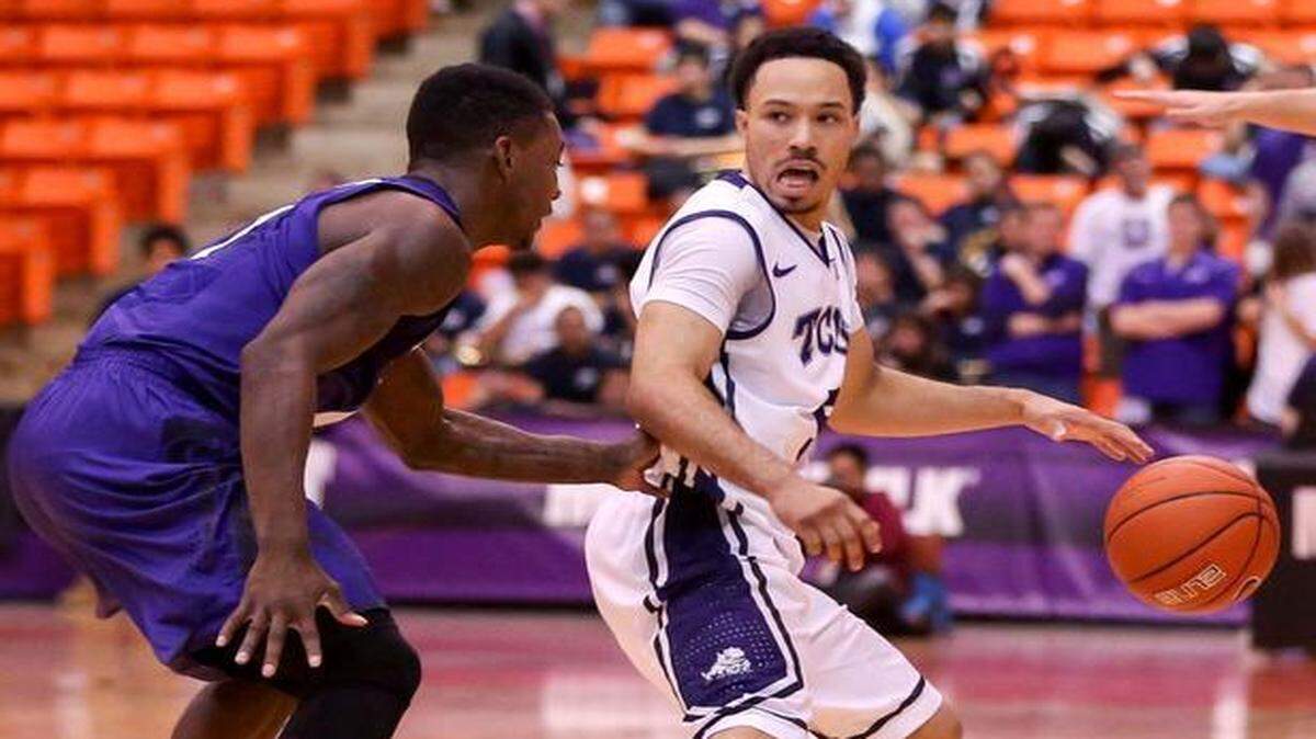
Guard Kyan Anderson and TCU have won two consecutive Big 12 games heading into Saturday’s matchup at Kansas. 

