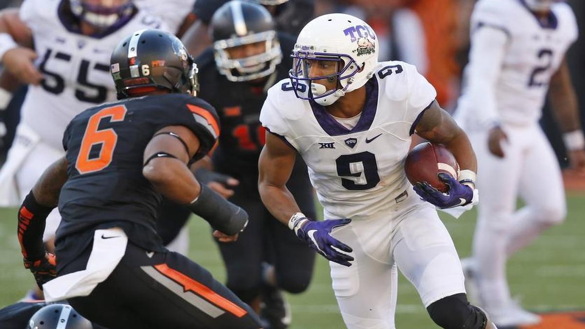 TCU wide receiver Josh Doctson is out for the season with a wrist injury he suffered at Oklahoma State.