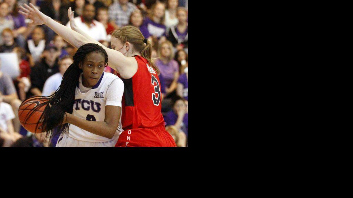 
Chelsea Prince, the Big 12 defensive player of the year, will help lead the Frogs in the Big 12 tournament Saturday. 

