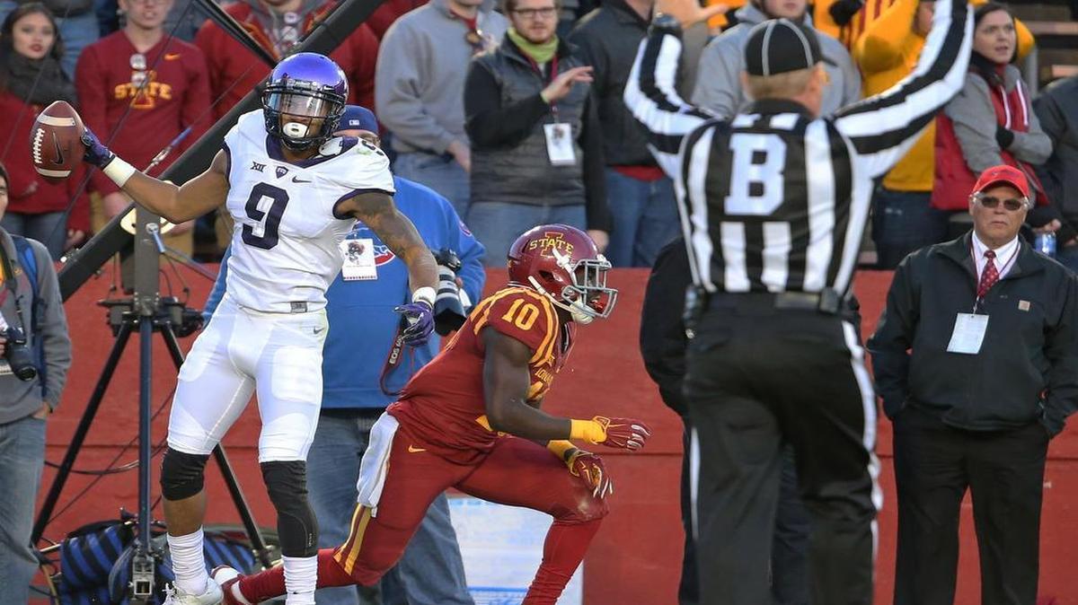 
Despite suffering a first-quarter injury, TCU receiver Josh Doctson bettered one school record and tied another against Iowa State.


