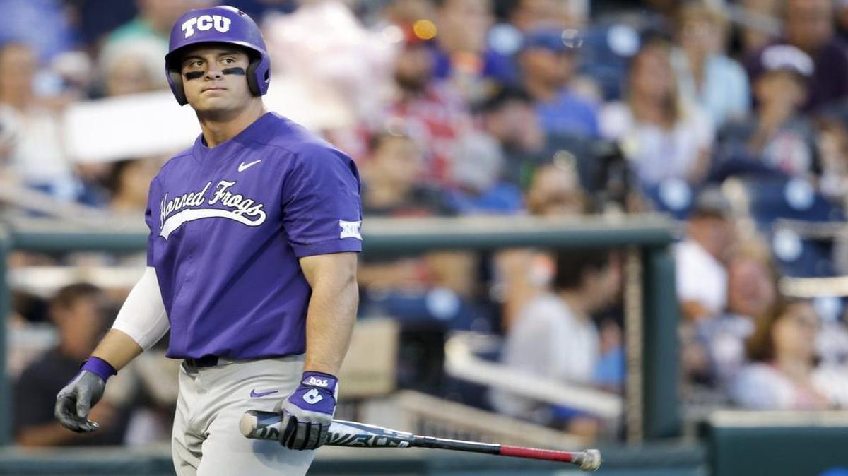 TCU's Josh Watson, shown in last season's College World Series, reached base five times, scored four runs and drove in three Saturday against Grand Canyon.