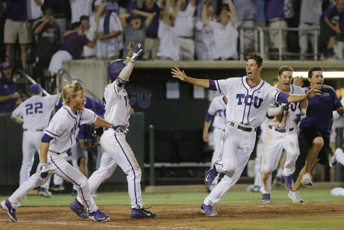 TCU defeated Texas A&M 5-4 in 16 innings in the final of the Fort Worth Super Regional to advance to the College World Series for a second consecutive season.