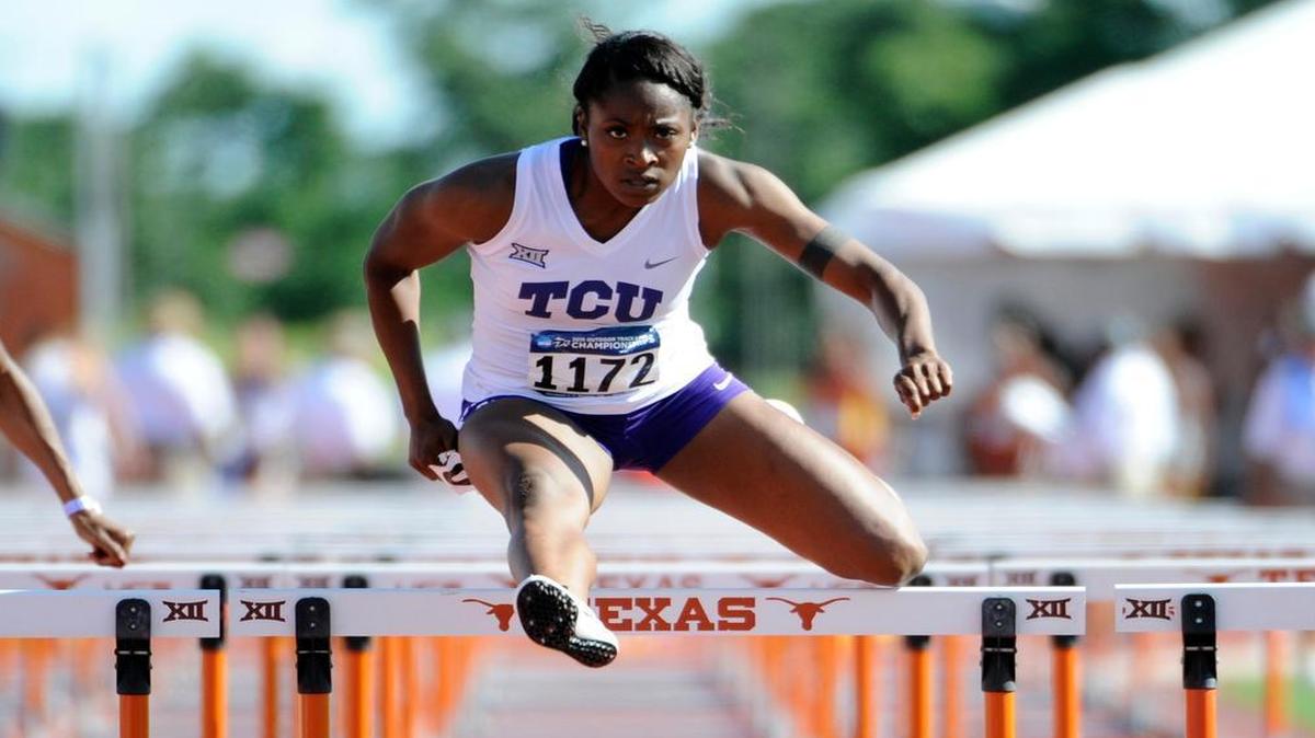 
TCU hurdler Brianna McGhee qualified for the NCAA championships with a school-record time of 13.24 seconds in the 100-meter hurdles. 

