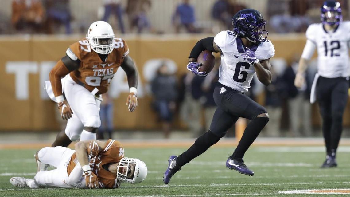 Darius Anderson and TCU ran all over Texas last year in a 31-9 victory in Austin. TCU has won the past three against Texas by a combined score of 129-26.