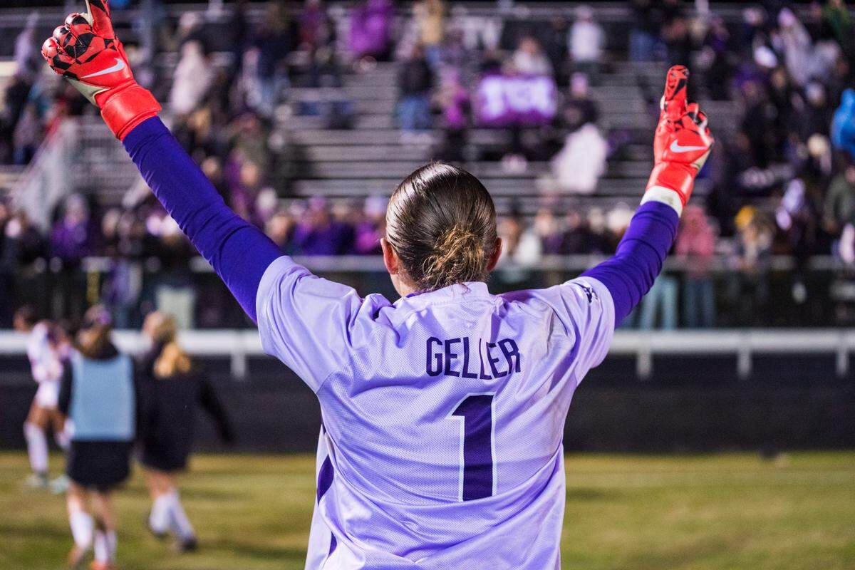 TCU sophomore goalkeeper Olivia Geller during the NCAA Tournament quarterfinal match against Vanderbilt on Saturday at Nashville, Tenn.