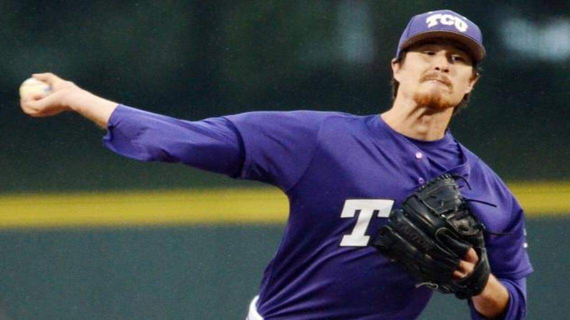 
TCU’s Preston Morrison allowed three earned runs in 7 
2/3
 innings and set the school record for innings pitched in a career with 388 
1/3
. 
