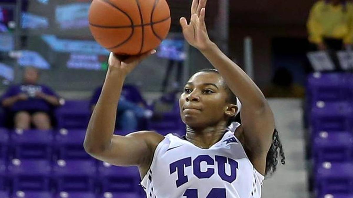 TCU senior guard Zahna Medley, shooting against Oklahoma State in a win on Saturday, had 23 points Wednesday to draw within 17 of the TCU career scoring record.