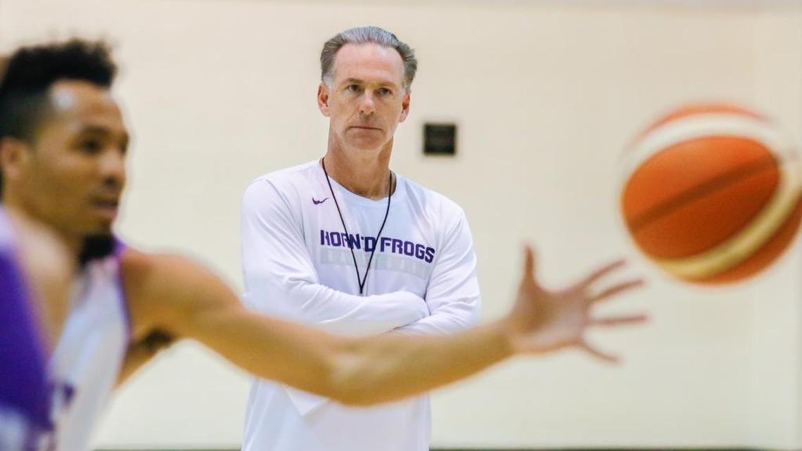 TCU coach Jamie Dixon watches a workout on campus in July. He starts his second season with the Horned Frogs when they host Louisiana Monroe on Nov. 10.