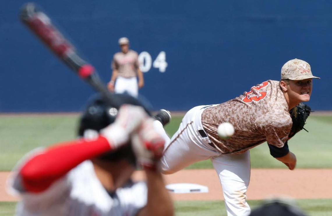 Virginia pitcher Connor Jones is 7-2, with a 2.96 ERA. The Cavilers haven’t lost since since dropping three straight on the ACC tournament.