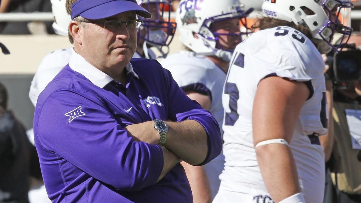 TCU coach Gary Patterson said the coaching staff went from feeling good about four offensive linemen into the fall to believing it has nine going into the first game.
