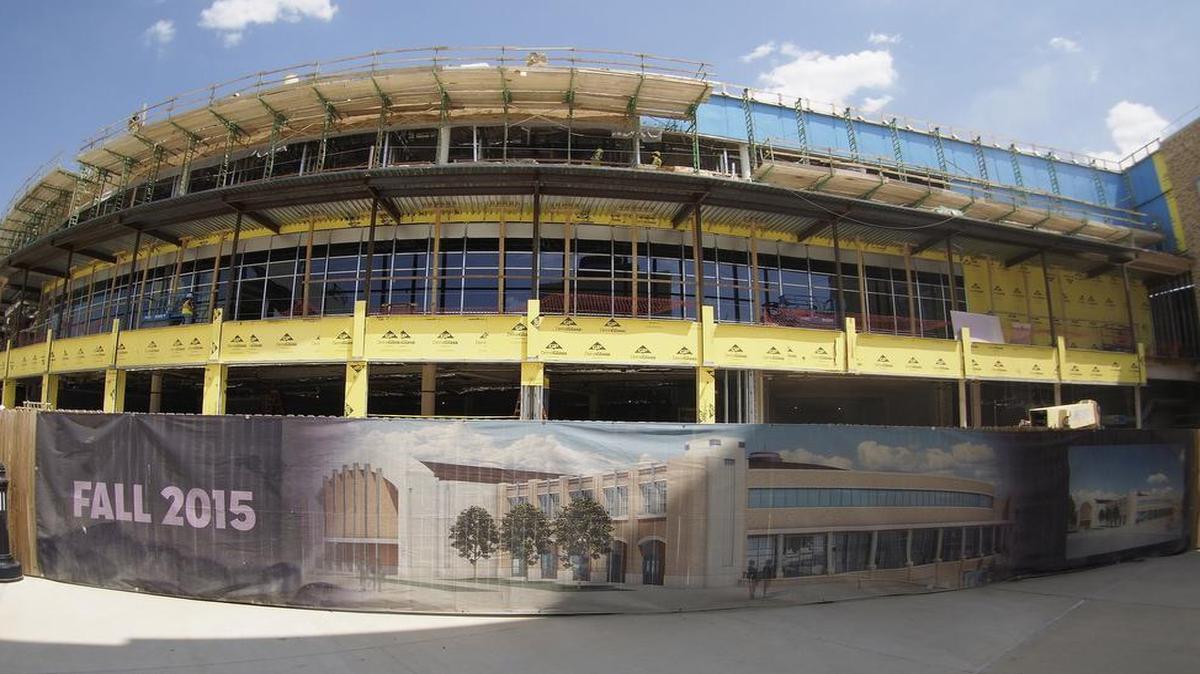 
Work continues on the renovation of the basketball arena at TCU. The school announced a new name for the facility, the Ed and Rae Schollmaier Arena, in a press conference Thursday.
