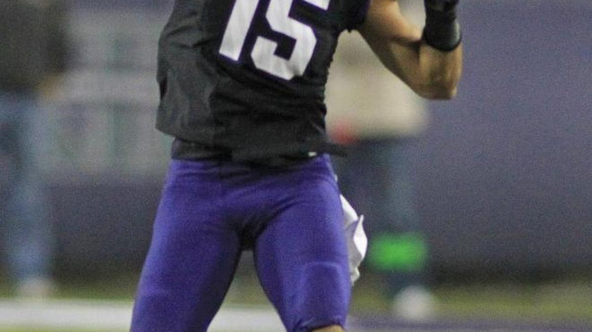 
TCU wide receiver Cameron Echols-Luper threw a touchdown pass against Texas in 2013. He announced Friday night on Twitter he is leaving TCU. 
