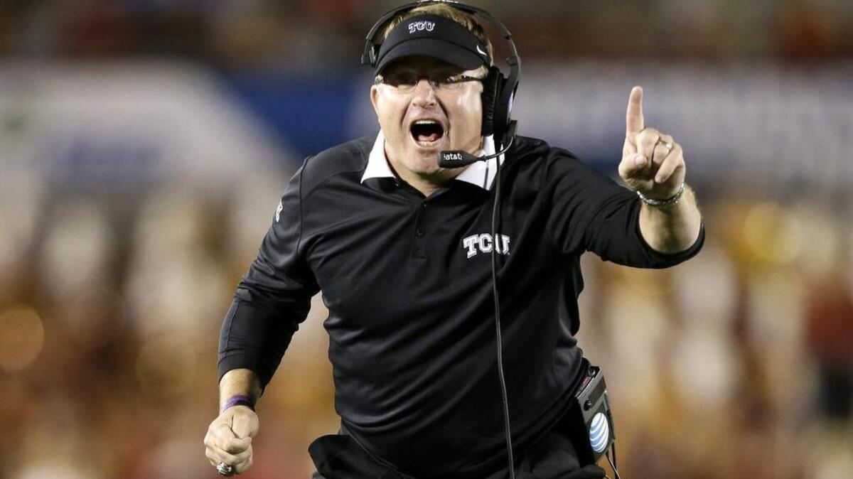TCU coach Gary Patterson, shown in a game at Iowa State last season, provided a post-practice update Thursday in Fort Worth.