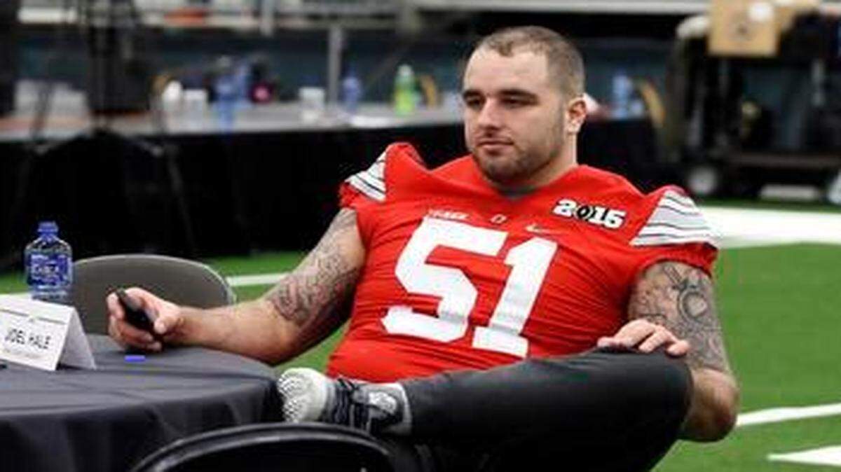 
Ohio State offensive lineman Joel Hale said despite his athletic scholarship, he has a hard time paying for all the extra costs associated with attending a university.


