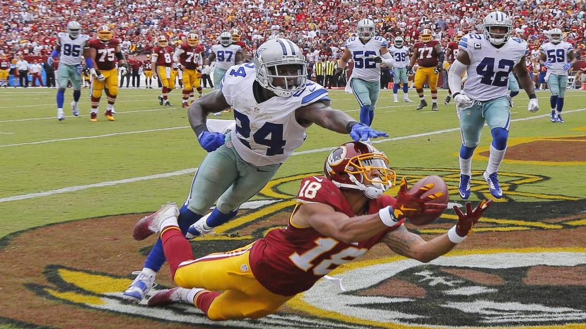 Injuries limited Washington Redskins receiver Josh Doctson (18) to just two games during his rookie season, one was the Sept. 18 meeting against defender Morris Claiborne and the Dallas Cowboys. Doctson was a 2016 first-round draft pick out of TCU.