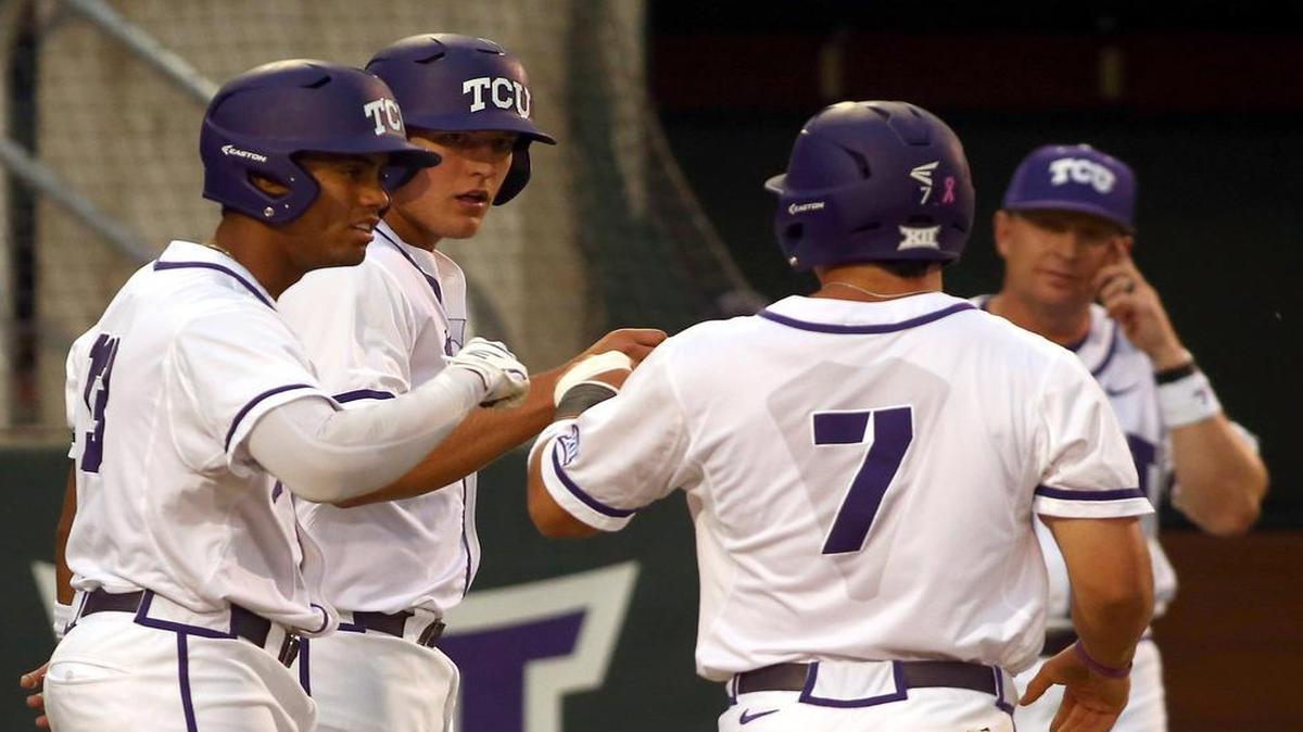 Josh Watson got the Horned Frogs on the board in the second inning against Baylor with his 11th homer of the season for TCU.