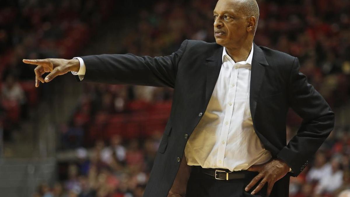 TCU coach Trent Johnson gestures to his team during Tuesday night’s game at Texas Tech, an 83-79 loss decided in the final minute. He said the Horned Frogs are perhaps ‘developing’ at this stage of the season.