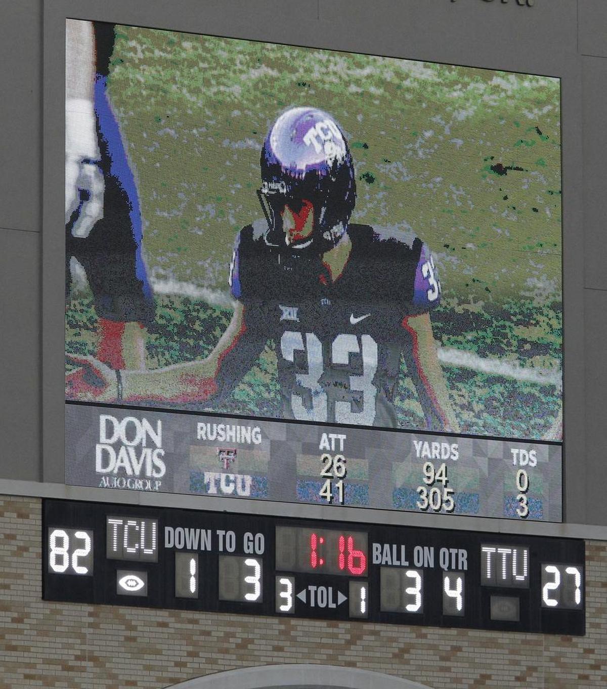 TCU beat Texas Tech 82-27 last season in Fort Worth, something the Red Raiders haven’t forgotten.