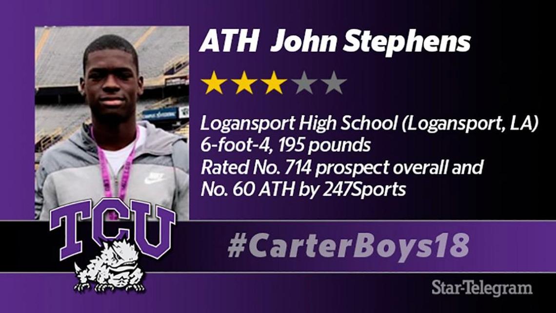 Three-star wide receiver John Stephens, the brother of U.S. Open tennis champion Sloane Stephens, has signed with TCU.