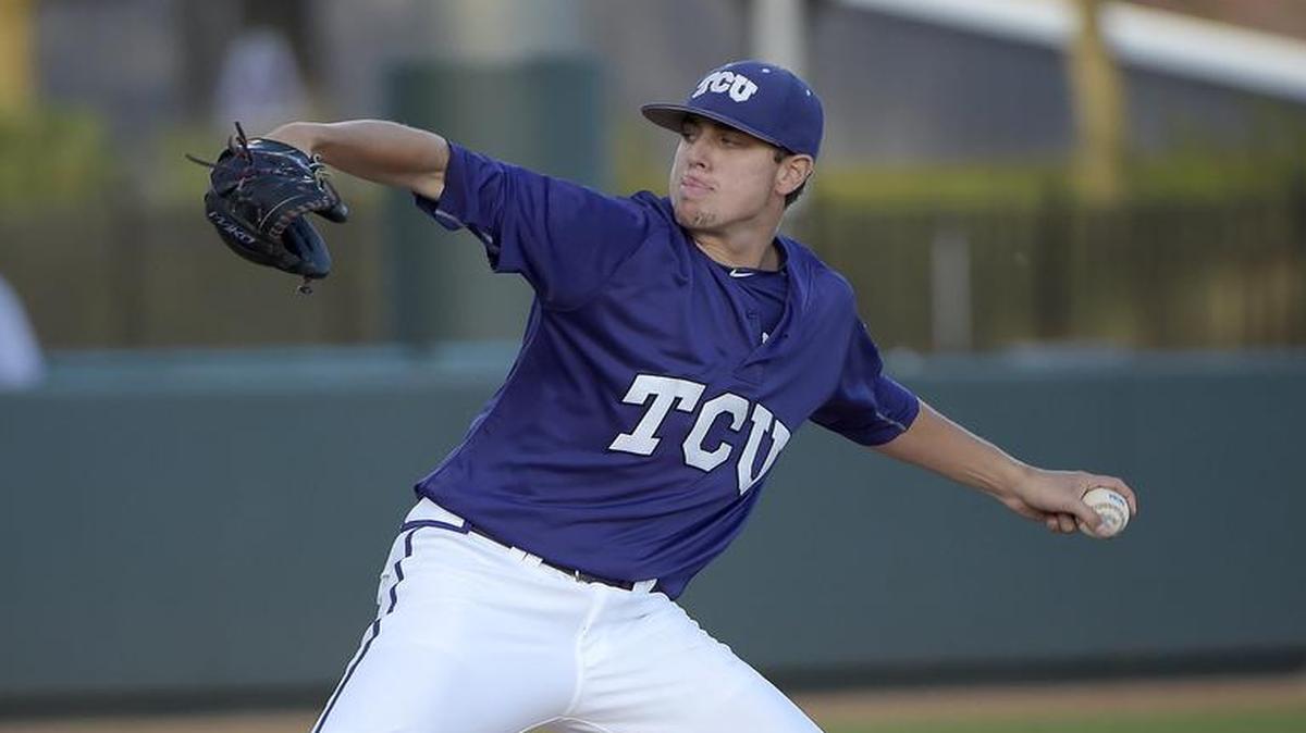 TCU freshman Dalton Horton struck out 10 in six-plus innings Tuesday against Abilene Christian to improve to 3-0 this season.
