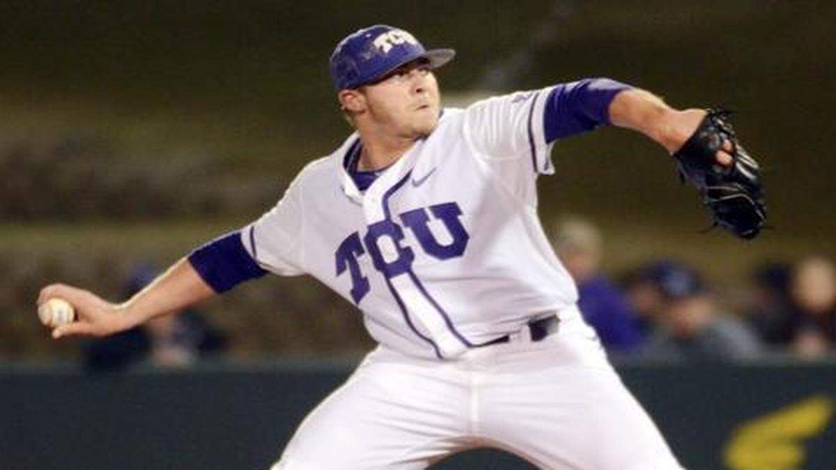 
Relief pitcher Riley Ferrell and TCU managed to get a game in Tuesday against Rice as winter weather jumbled the Horned Frogs’ baseball schedule.

