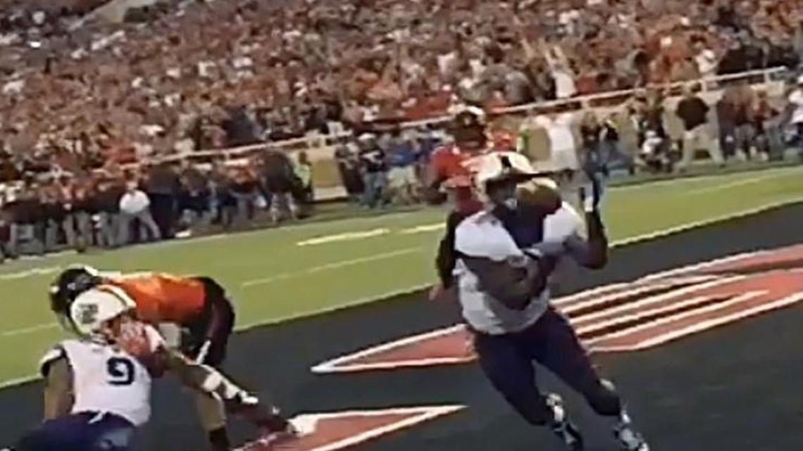 
Aaron Green makes the winning catch for TCU.

