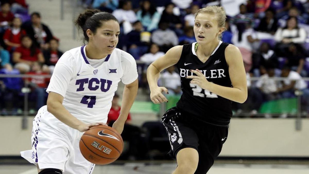 TCU guard Amber Ramirez hit 5 of 8 3-point attempts in the Horned Frogs’ victory over Butler on Wednesday.