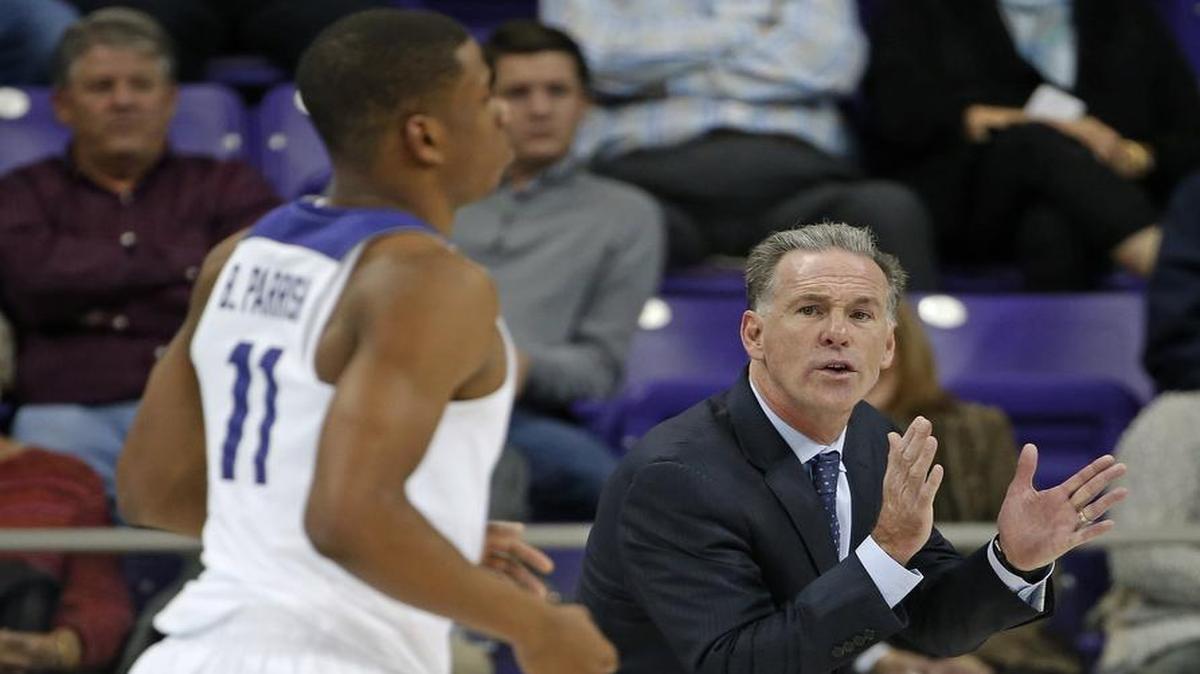 Coach Jamie Dixon, encouraging Arlington Seguin product Brandon Parrish in Friday’s victory over Jacksonville State, can become the first coach in TCU men’s history to start his first season 4-0 with a victory Monday.