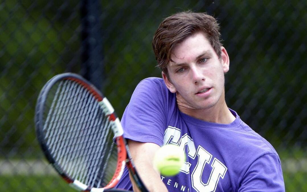 Cameron Norrie of TCU, above, beat Sam Shropshire of Northwestern 6-1, 1-6, 6-1 at the NCAA Championships.