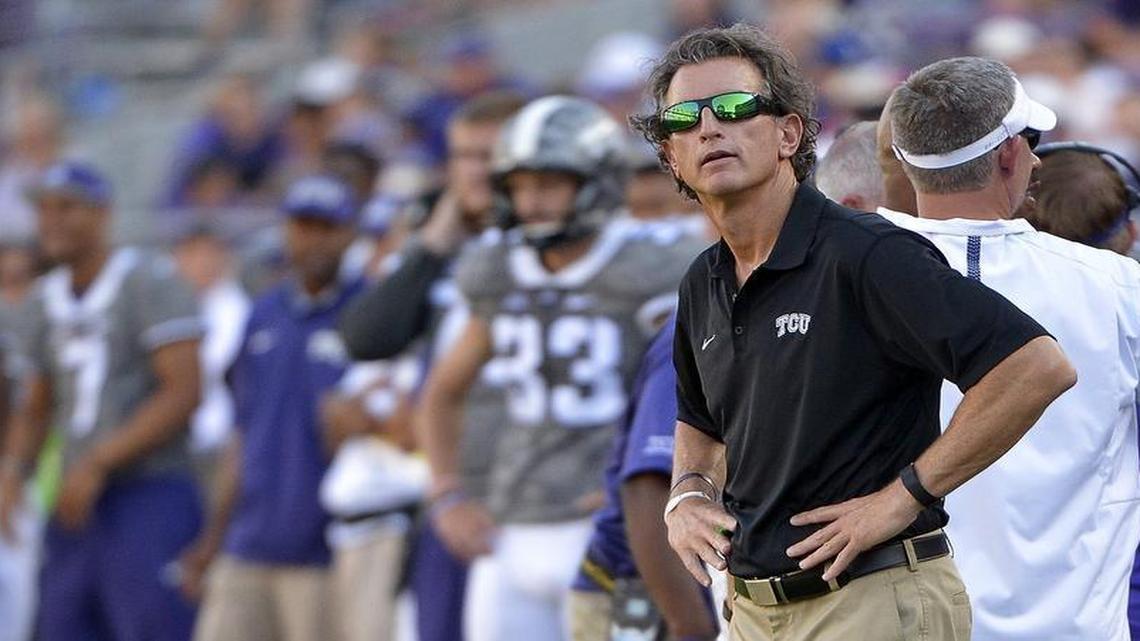 Doug Meacham has left TCU for Kansas, where he will coordinate the Jayhawks’ offense.