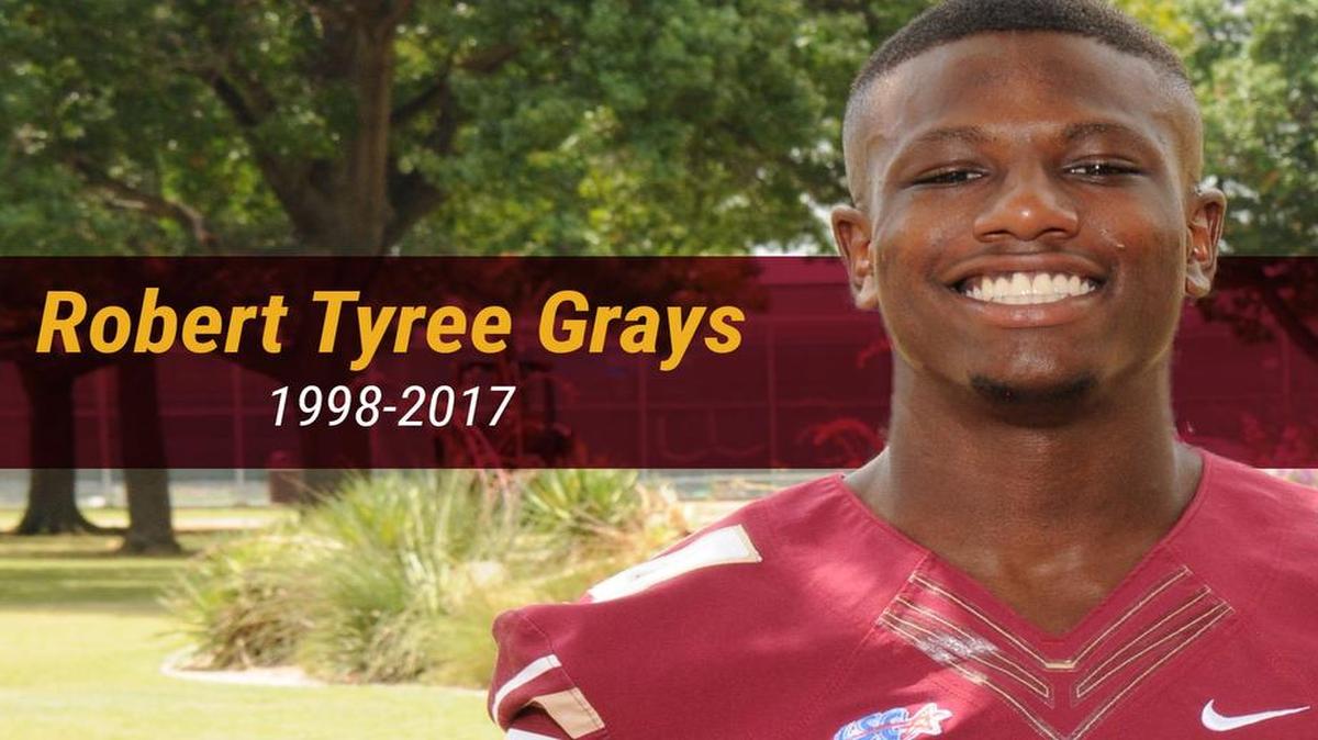 Midwestern State football player Robert Grays died Tuesday at a hospital in Houston after suffering a neck injury during a game on Saturday. Grays attended Fort Bend Hightower High School before playing for MSU in Wichita Falls.