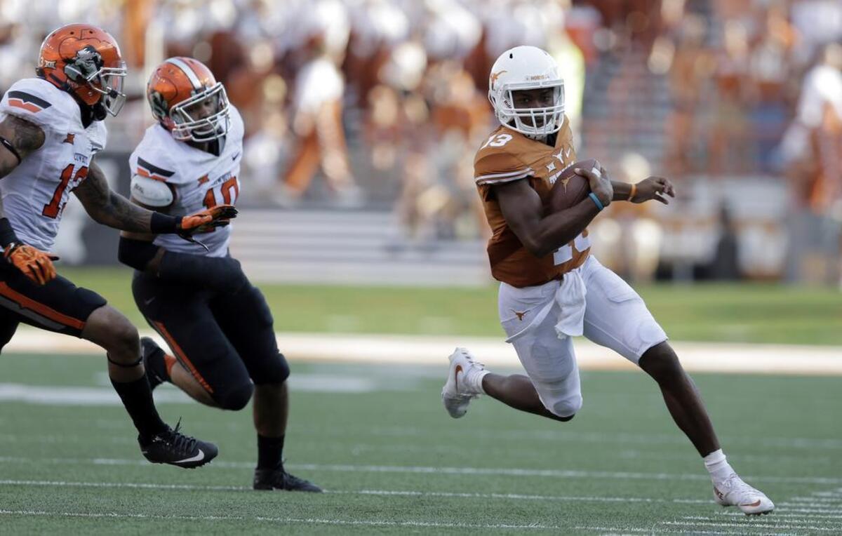Texas’ Jerrod Heard has more than 900 yards in three games.