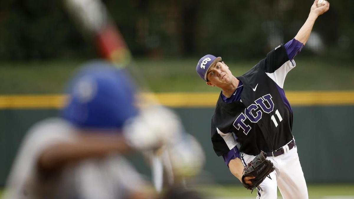 TCU starting pitcher Dalton Horton overcame a rough first inning against UT Arlington to pick up a win in his second start for the Horned Frogs.