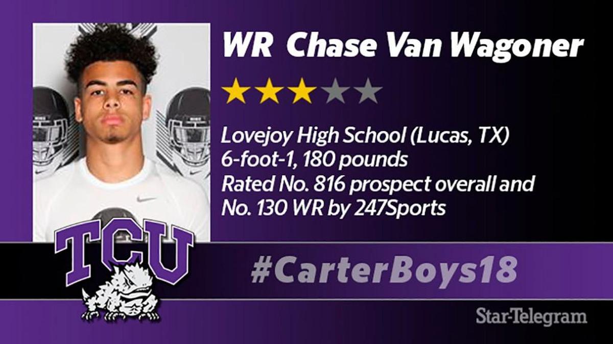 High-flying three-star WR Chase Van Wagoner signs with TCU.