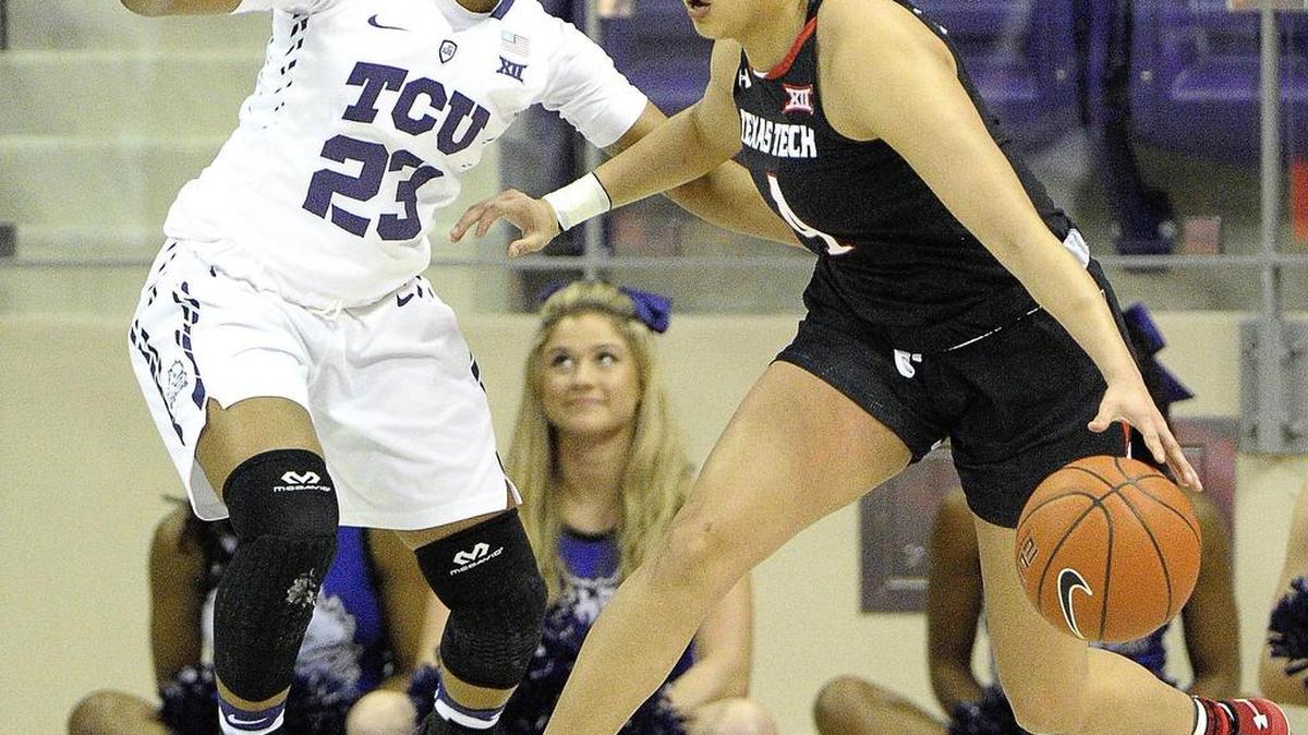 AJ Alix and the TCU Horned Frogs will look to finish a season sweep of Recee’ Caldwell and the Texas Tech Lady Raiders on Monday night in Lubbock.