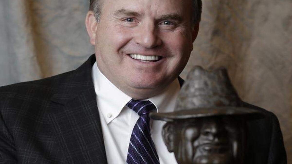 
TCU coach Gary Patterson won his second Paul “Bear” Bryant Coach of the Year Award on Wednesday.
