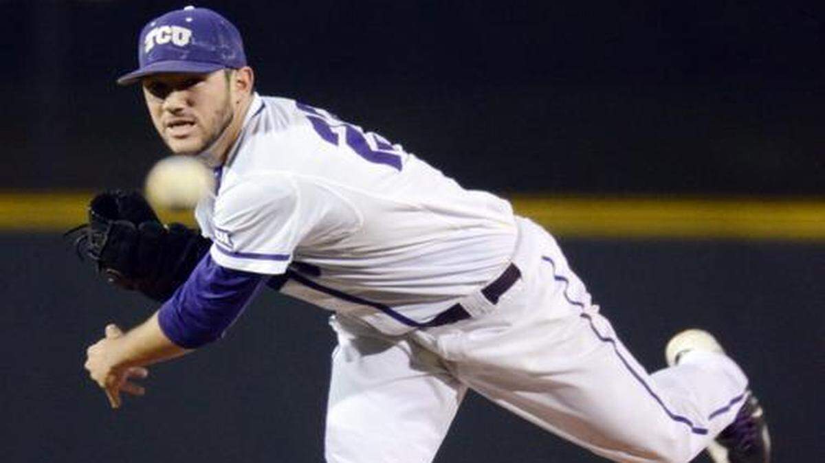 
TCU pitcher Alex Young has won six of his first seven decisons. He went seven innings in a 4-1 victory at Texas Tech on Saturday. 
