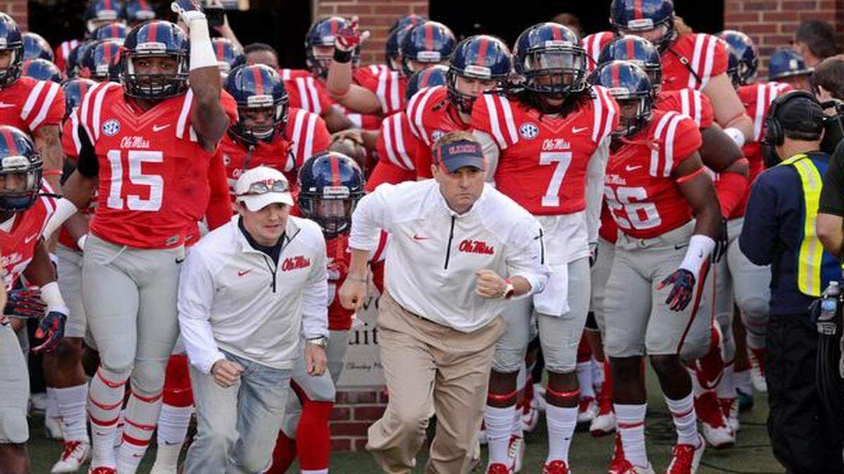 
Hugh Freeze hopes to lead Ole Miss to victory over TCU in the Peach Bowl.
