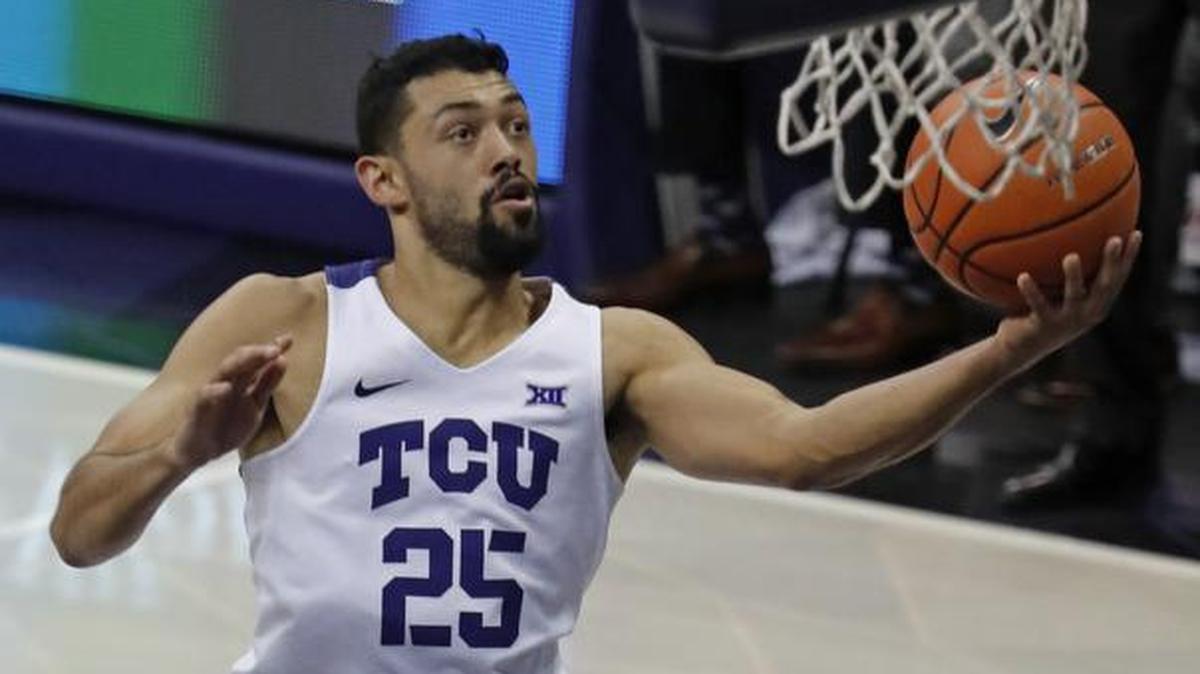 TCU Horned Frogs guard Alex Robinson wears number 25 in honor of his mother.