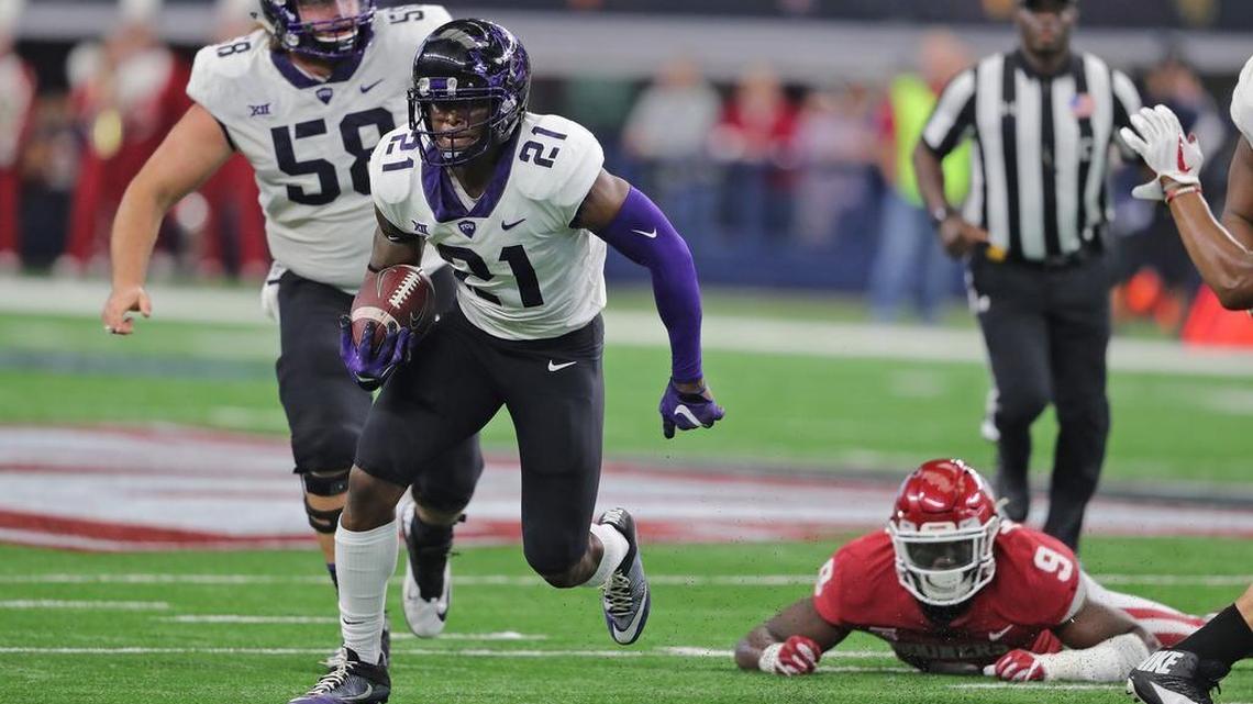 TCU running back Kyle Hicks rushed for over 2,000 yards in his Horned Frogs career. He and offensive guard Joseph Noteboom were invited to the NFL Combine in Indianapolis on Feb. 27-March 5.