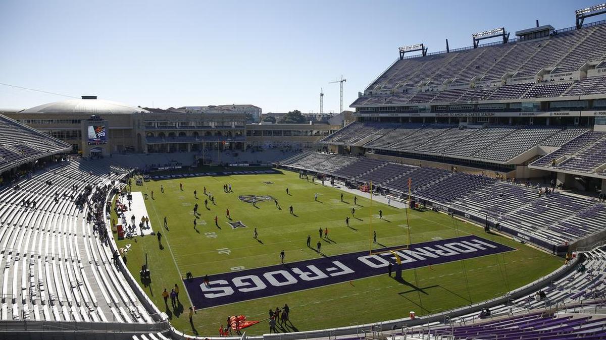 A view of TCU's Amon G. Carter Stadium before a game against Oklahoma State on Nov. 19.