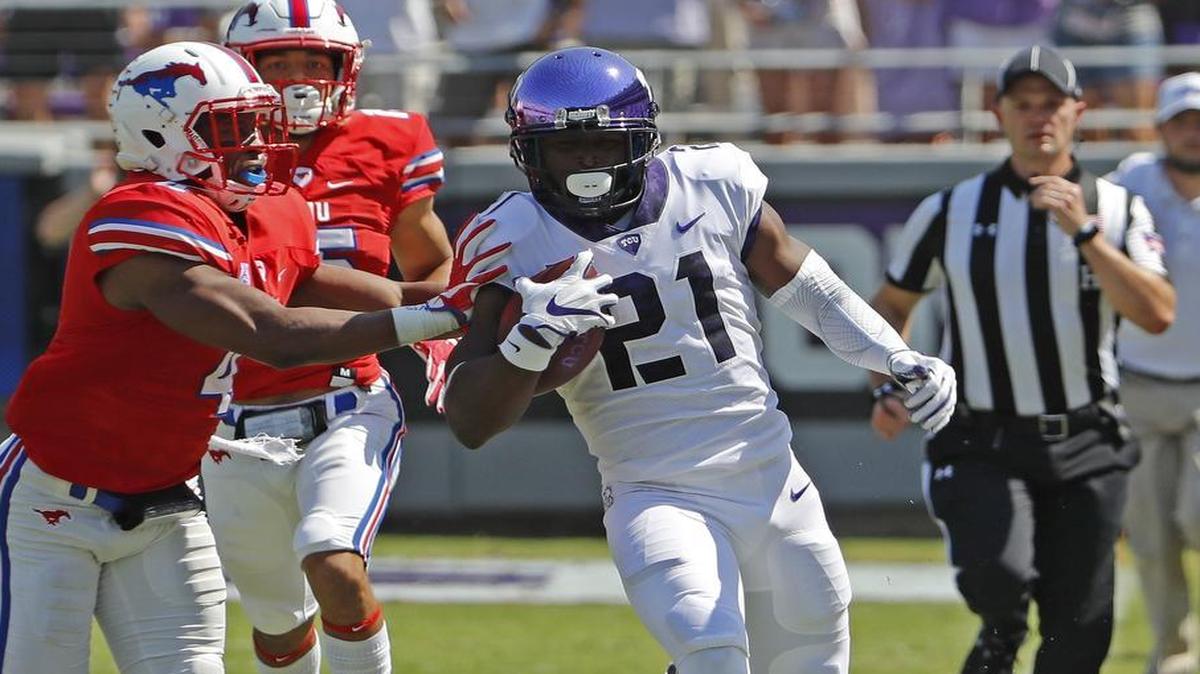 TCU running back Kyle Hicks has been slowed by an undisclosed injury since fall camp. He missed the second half of Saturday’s 56-36 victory over SMU.