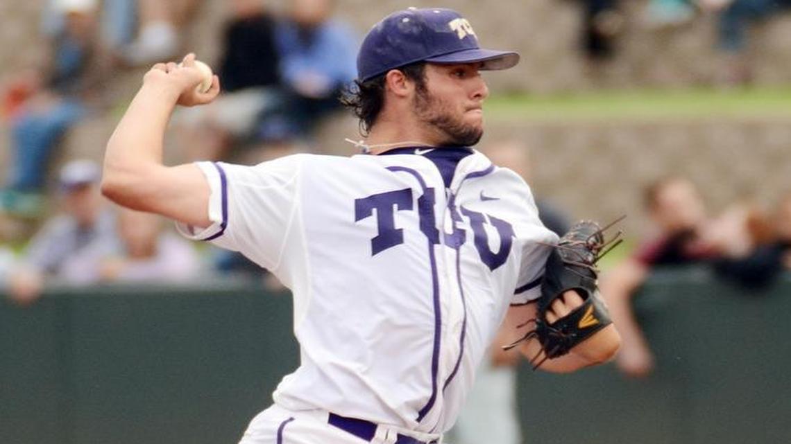 
TCU starting pitcher Mitchell Traver will have the Horned Frogs’ season in his hands Thursday night against LSU. The Frogs have to win three games in three days to reach the College World Series finals on Monday.


