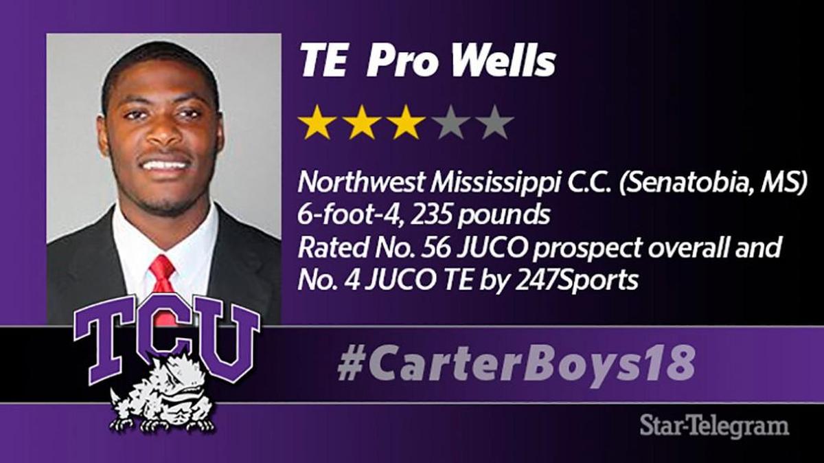 Pro Wells, one of the top JUCO tight ends in the country, has signed with TCU.
