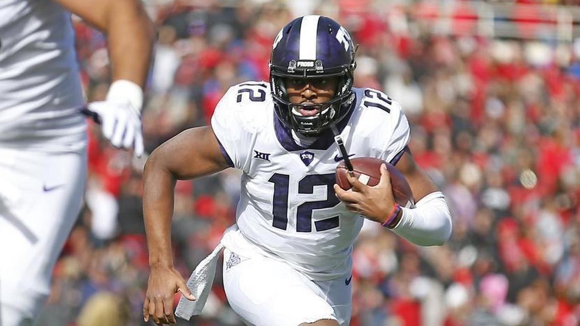 TCU quarterback Shawn Robinson, pictured in a start at Texas Tech on Nov. 18, became the first true freshman to start a game under coach Gary Patterson.