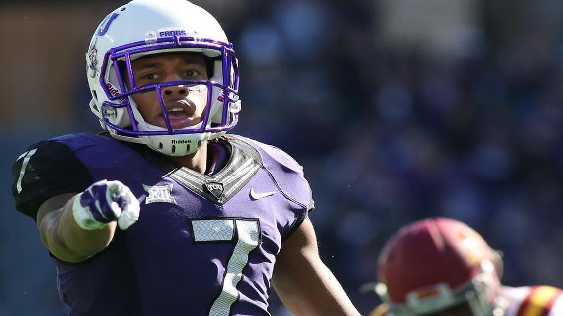 
Kolby Listenbee averaged 18.4 yards per catch last season, the best among TCU receivers.

