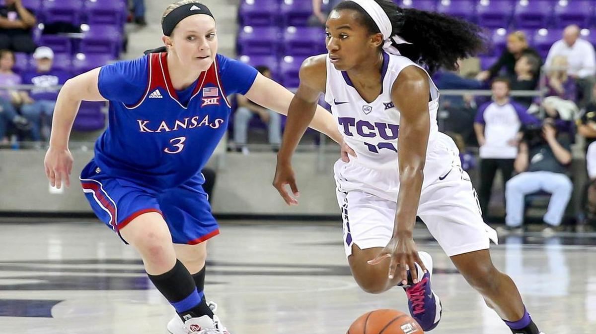 All-Big 12 guard Zahna Medley led TCU with 21 points in the Horned Frogs’ 55-52 victory over Kansas on Monday.